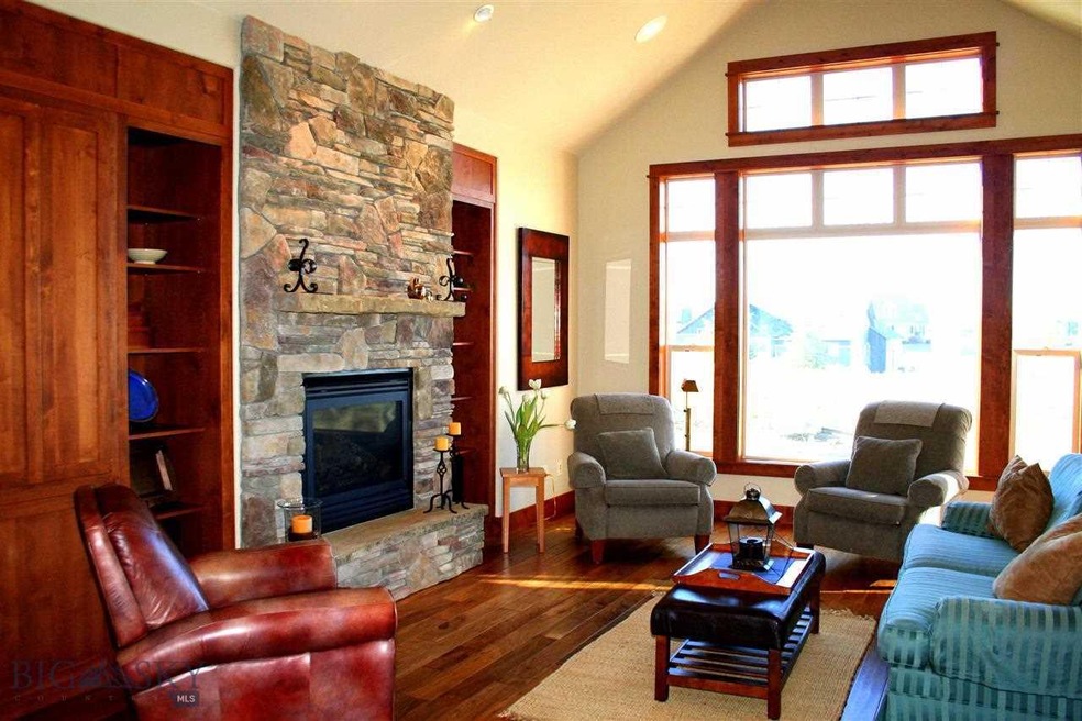 Luxurious walnut floors have a scraped finish - ea