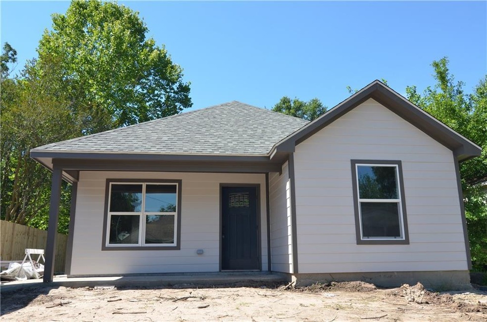 Front view prior to landscaping
