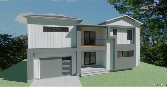 View of front of property with an attached garage
