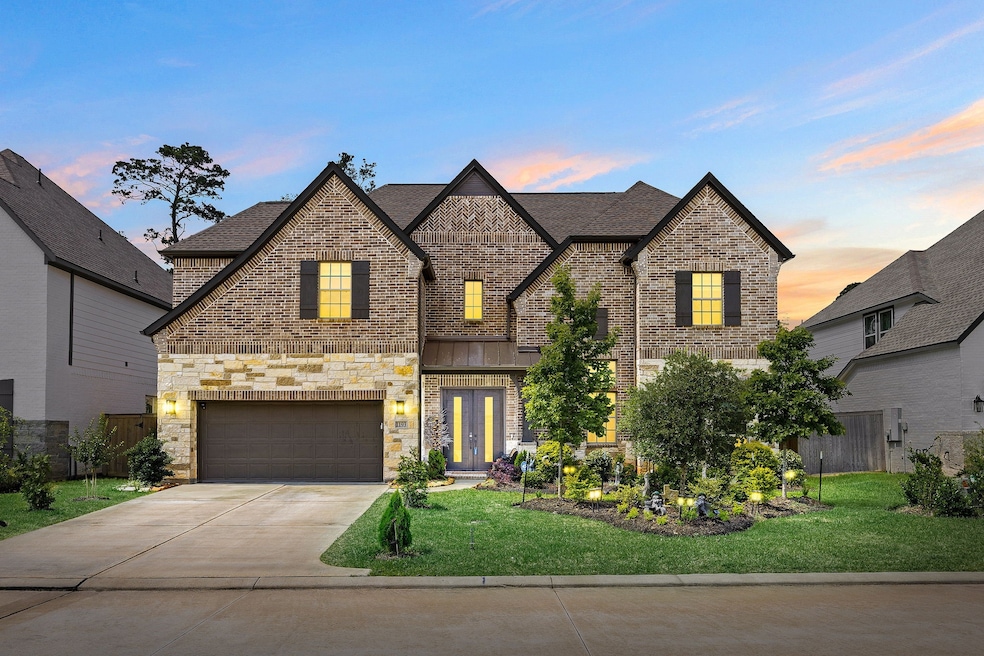 Stunning brick-and-stone elevation with charming c