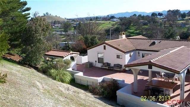 View of the back patio and home