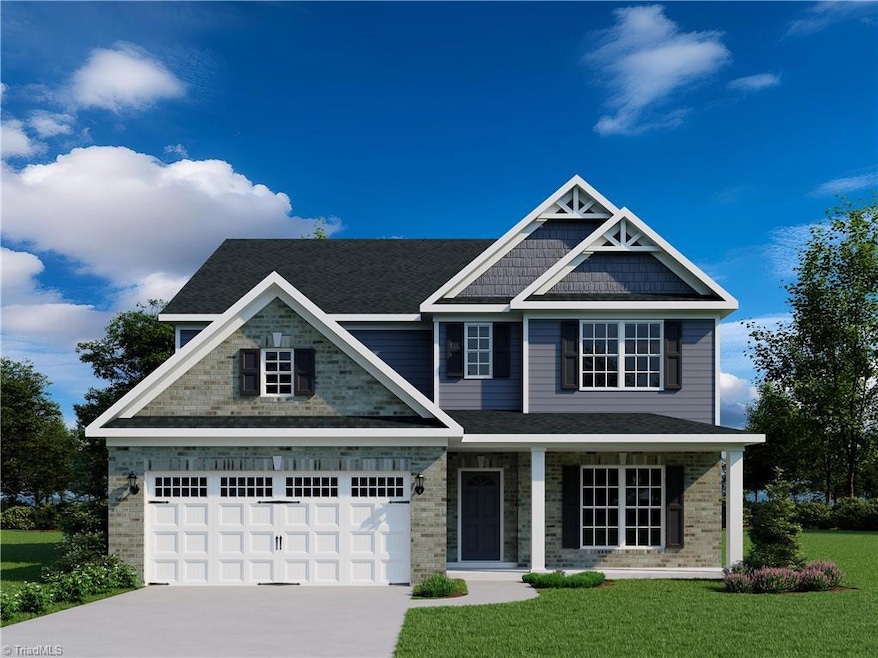 Rendering home under construction.