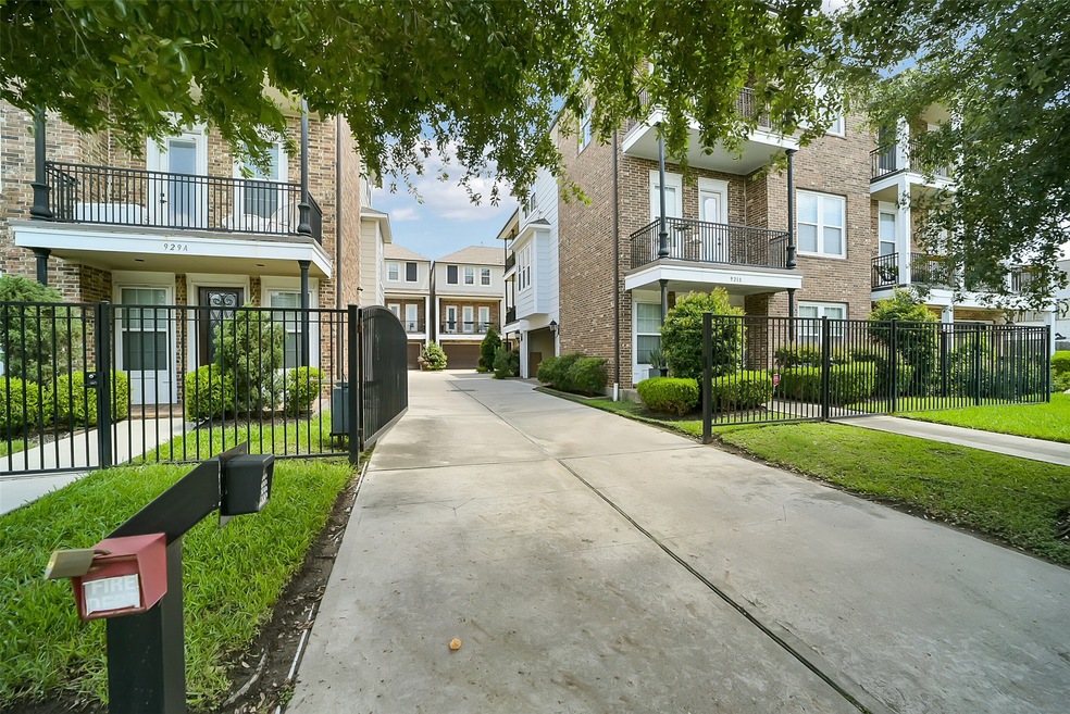 Secure gated entrance to 925 West 19th Street Unit