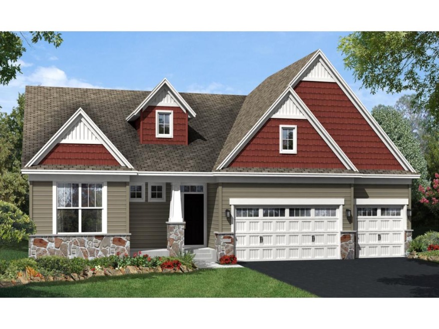 Sample rendering of the front exterior elevation o