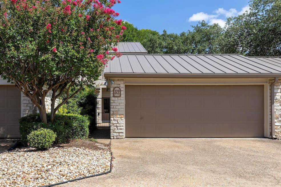 Garage with driveway