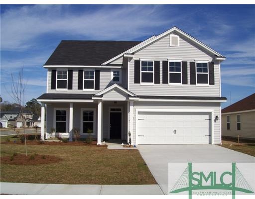 Exterior Front. 2-18-13 Home is completed, landsca