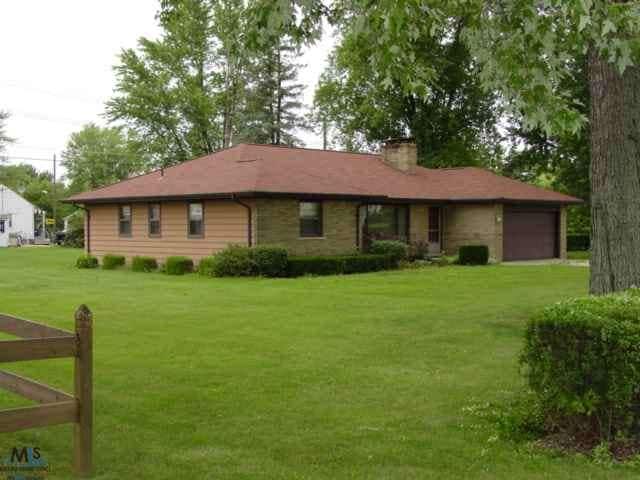 This is the front view of the home.