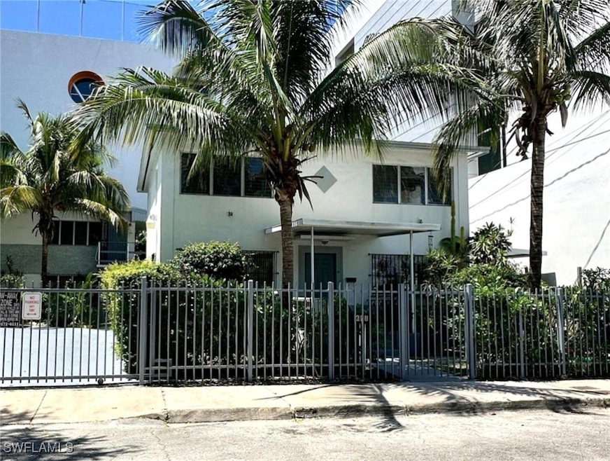 View of front of property featuring stucco siding