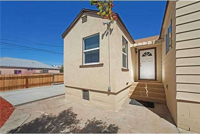Front door that leads to the living room.  To the 