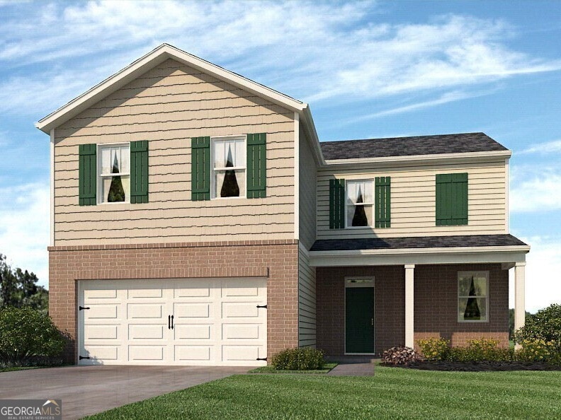 Flora Elevation F at Oaks at Cedar Grove in Fairbu