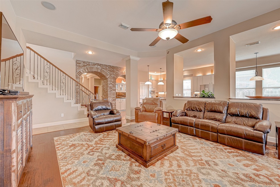 Beautiful open floor plan. This is a  view showing from the living area toward the breakfast and kitchen.