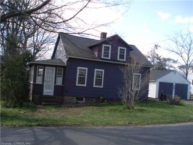 Exterior Front. Maple Avenue side of house.