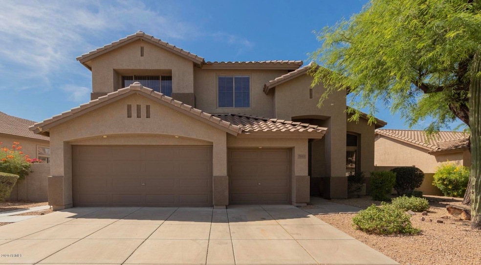 Front view- 3 car garage
