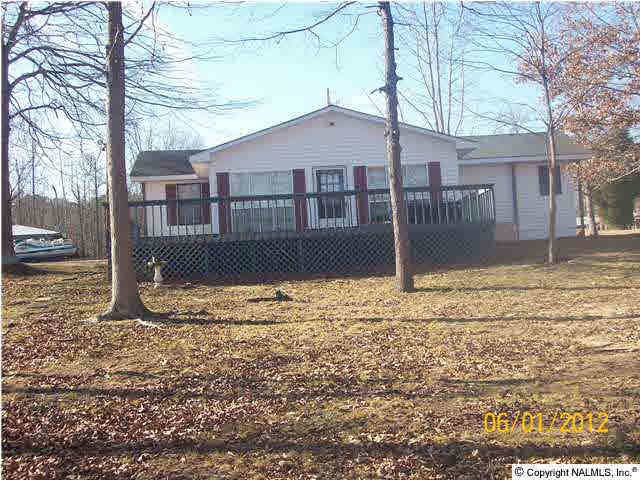 Large deck facing lake.