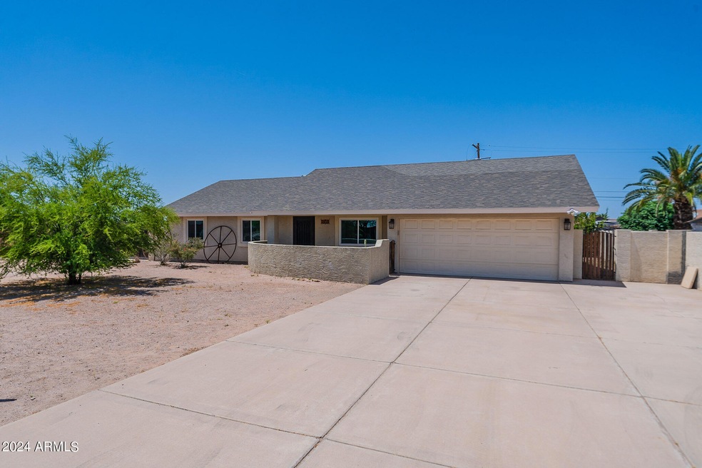 Front of Home Large Driveway