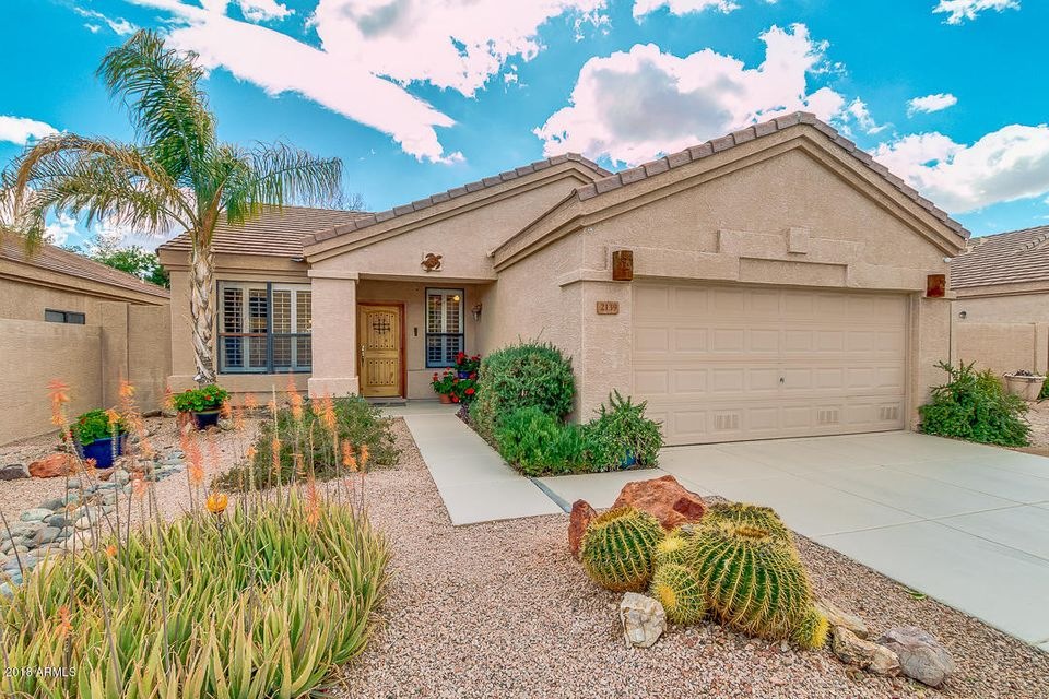 Front of Home with Beautiful Landscaping