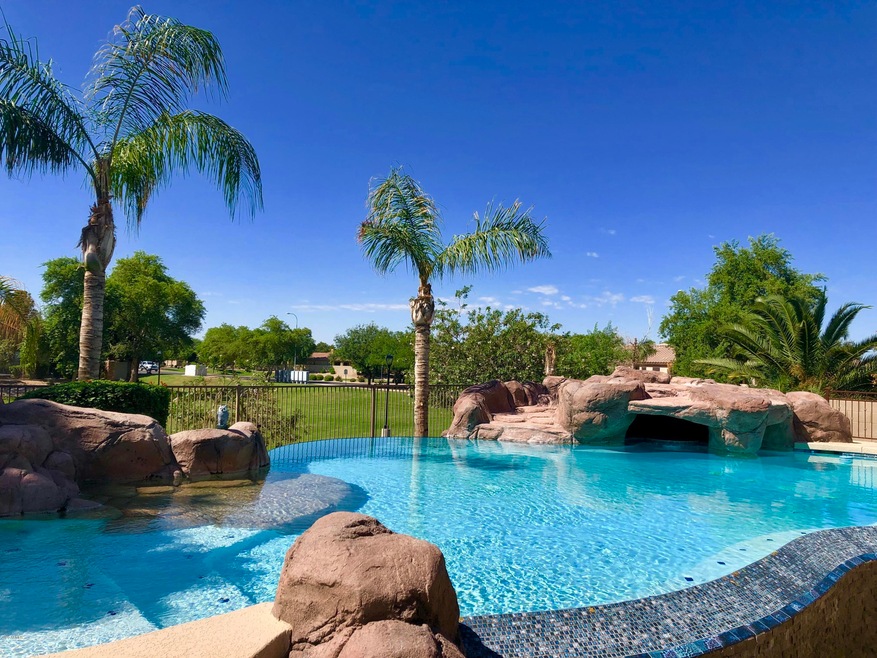 Sparkling Pool overlooking greenbelt