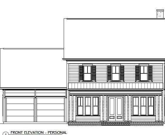 Exterior Front. Proposed exterior elevation