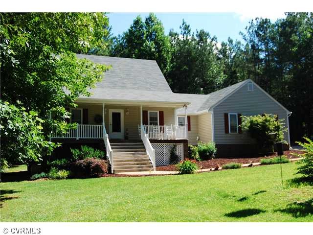 Exterior Front - Wide country porch with just enou