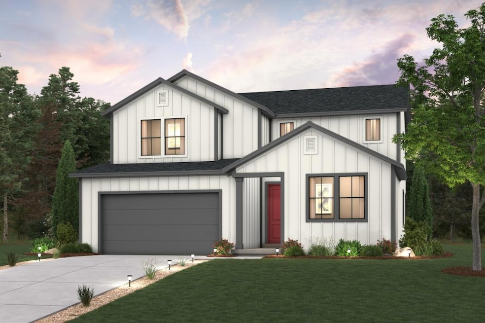 Gunnison Plan, Modern Farmhouse Elevation