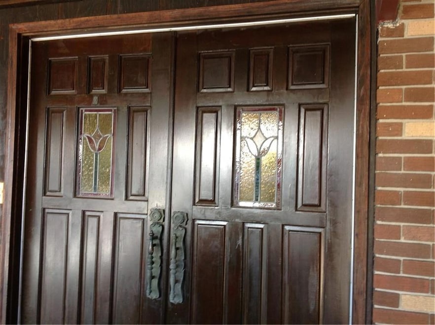 Beautiful covered front entrance