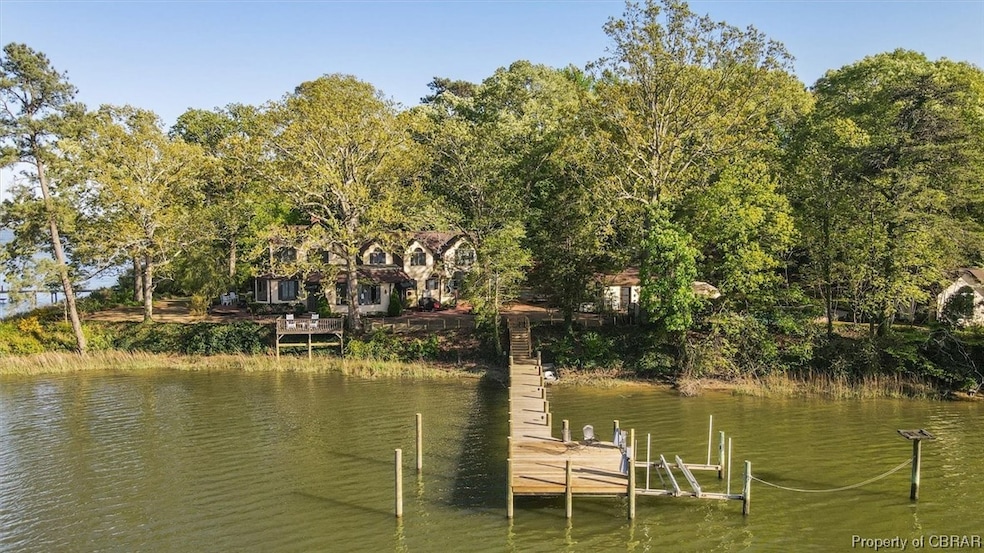 New dock and boatlift on historic Elmington Creek.