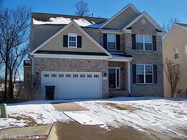 Exterior Front. Lots of curb appeal with the brick, front porch and multi-roof lines!