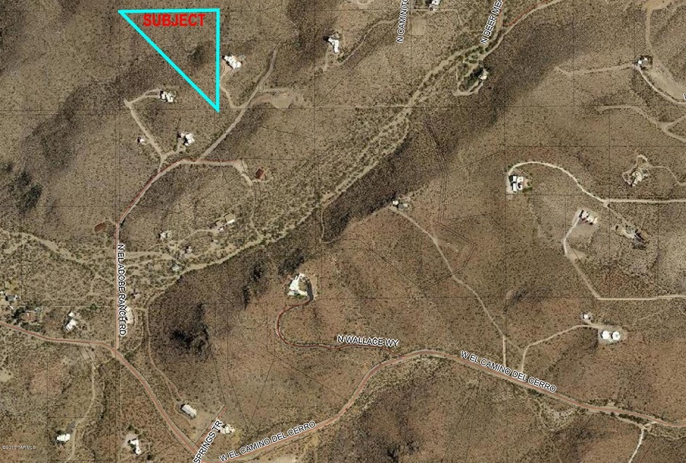 Satellite image with roads