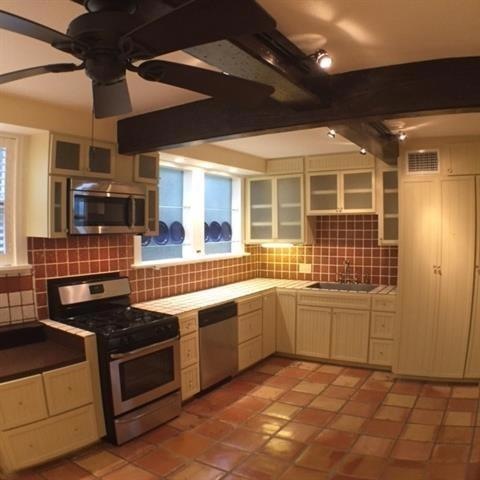 Large open kitchen