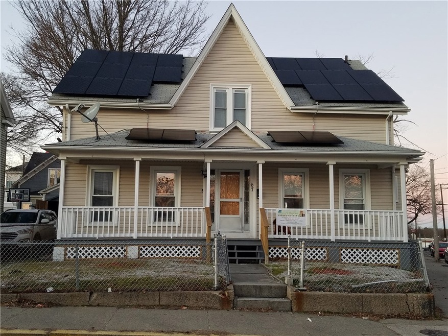 2 family- with solar panels; all electric home; lo