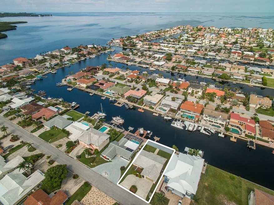 See home outlined in white?  Out to the Gulf in no