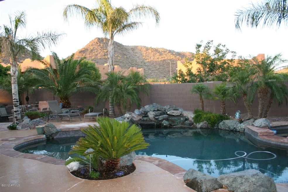 Backyard pool and Mountain Views.