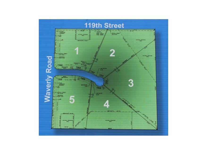 Lot 3 is the largest in the subdivision with 9.3 a