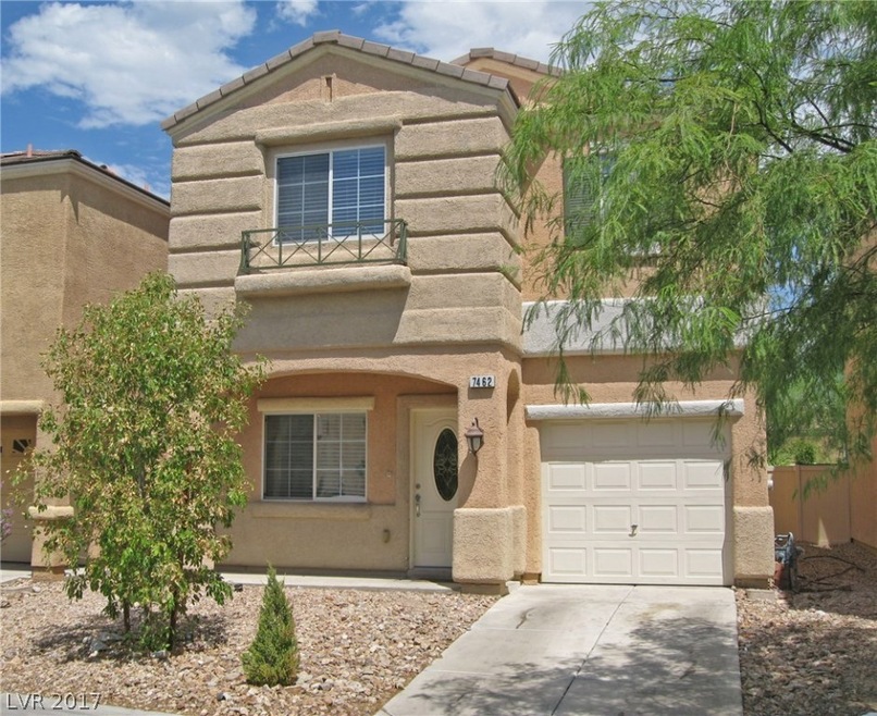 Front of home. Faces West.