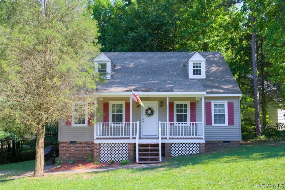 Front Elevation of Home with Large Front Porch