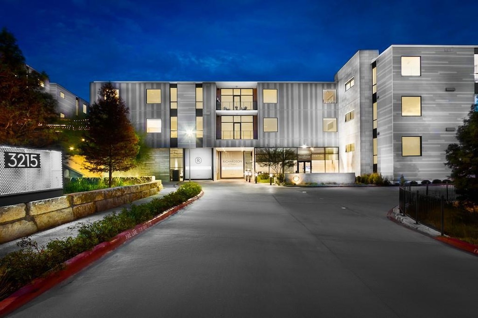 View of property at night