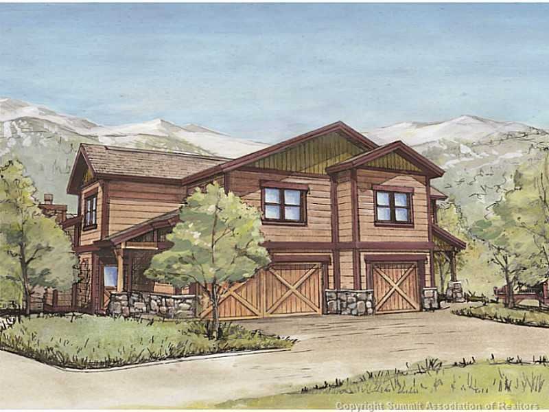 Exterior Front. Artist rendering of The Homes at M
