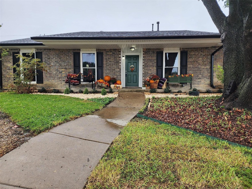 Front yard with new landscaping
