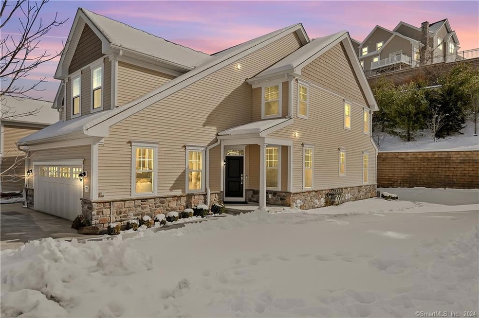 This townhouse offers a breathtaking front view, a
