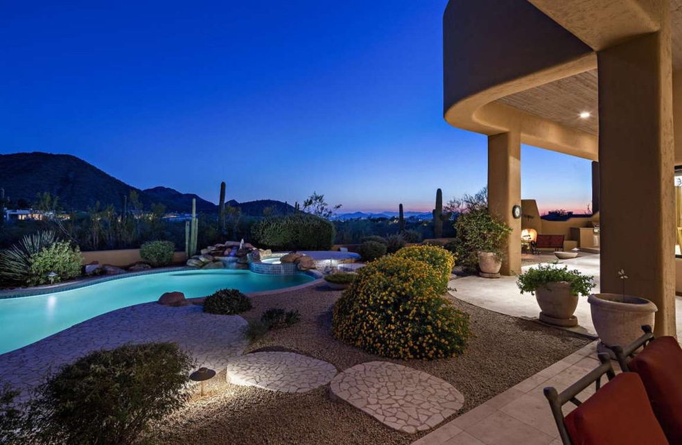 Pool And City Lights