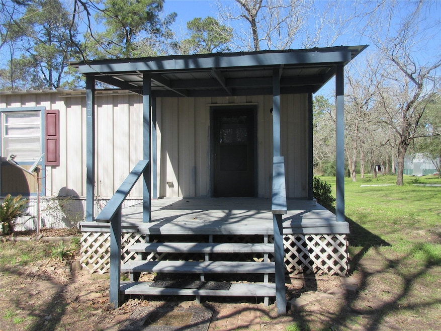 Small covered front porch