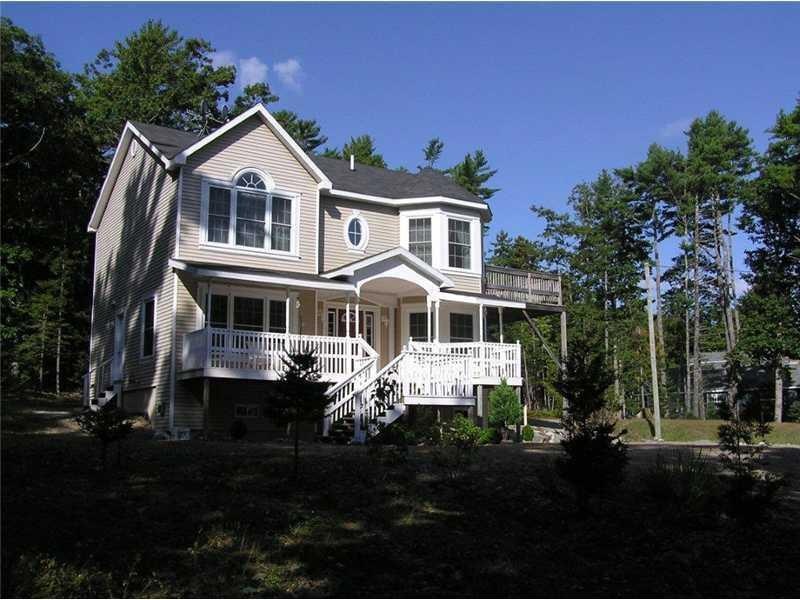 Exterior Front. The covered porch...
