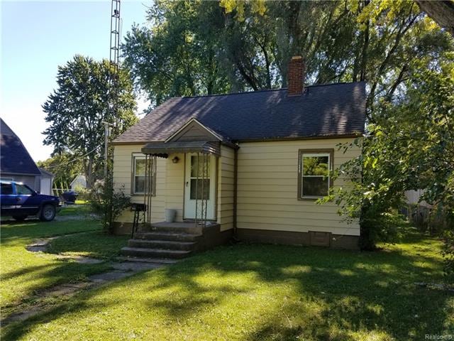 This is a view of the front of the home.