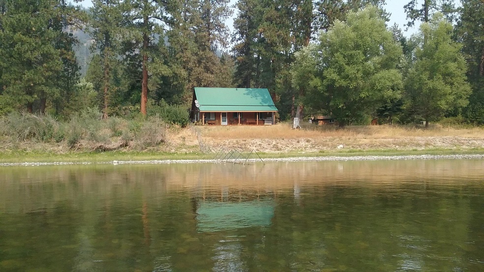 cabin from the river