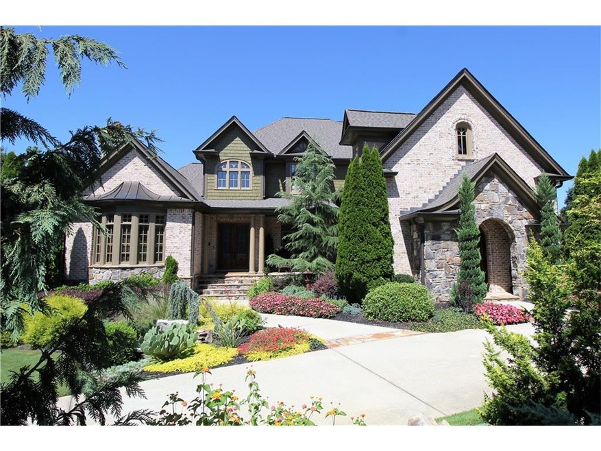 Front is inviting with an array of landscape plant
