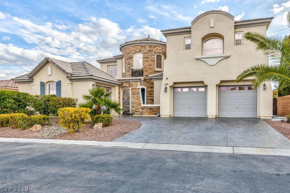 House faces North with Rotunda Stone Entrance and