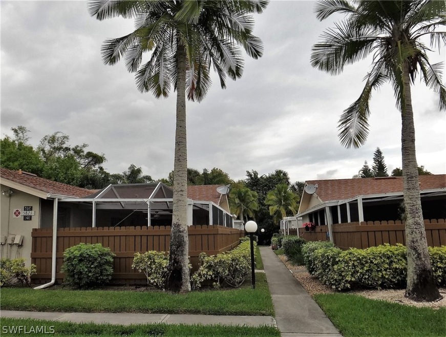 Sidewalk to unit 102 on your left.