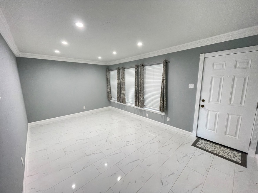 Living Room with Front Door