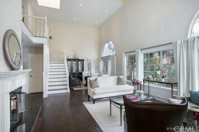 Lovely natural light fills the living room with hi