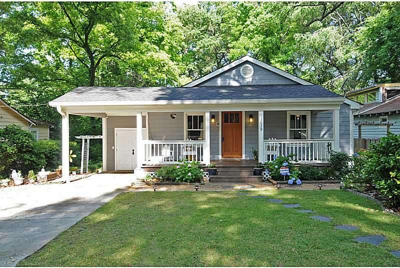 Exterior Front. Bungalow with renovated exterior i